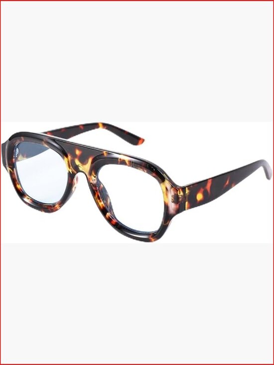 Oversized Square Shield Sunglasses with UV Protection main image 6